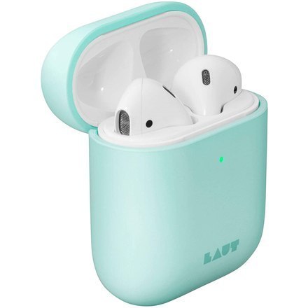 LAUT PASTELS for AirPods 1/2 Spearmint, Polycarbonate, Charging Case, Apple AirPods 1/2 LAUT PASTELS for AirPods 1/2 Spearmint, Polycarbonate, Charging Case, Apple AirPods 1/2