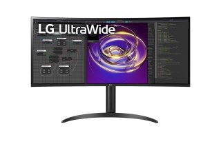 LG | Curved Monitor | 34WP85CP-B | 34 " | IPS | QHD | 21:9 | 60 Hz | 5 ms | 3440 x 1440 | 300 cd/m² | Porty HDMI w ilości 2 | Cz