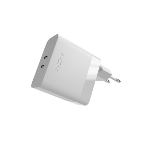 Ładowarka sieciowa Fixed | Dual USB-C, obsługa wyładowań niezupełnych, 65 W Ładowarka sieciowa Fixed | Dual USB-C, obsługa wyładowań niezupełnych, 65 W