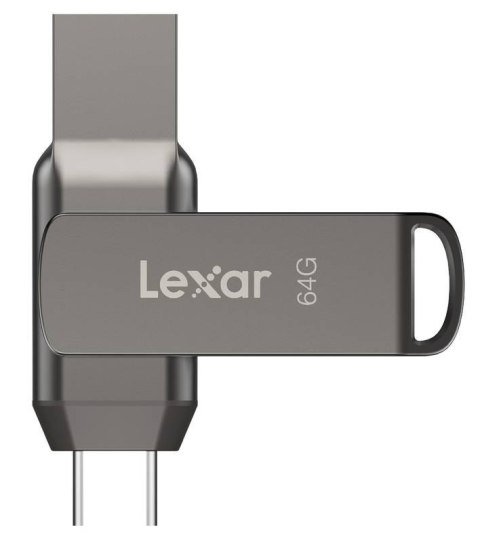 Lexar | Pendrive 2 w 1 | JumpDrive Dual Drive D400 | 64 GB | USB 3.1 | Szary Lexar | Pendrive 2 w 1 | JumpDrive Dual Drive D400 | 64 GB | USB 3.1 | Szary
