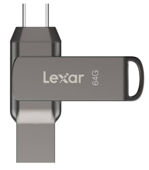 Lexar | Pendrive 2 w 1 | JumpDrive Dual Drive D400 | 64 GB | USB 3.1 | Szary Lexar | Pendrive 2 w 1 | JumpDrive Dual Drive D400 | 64 GB | USB 3.1 | Szary