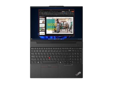 Lenovo ThinkPad E16 | Black | 16 " | IPS | WUXGA | 1920 x 1200 pixels | Anti-glare | Intel Core Ultra 7 | 155H | 16 GB | SO-DIMM Lenovo ThinkPad E16 | Black | 16 " | IPS | WUXGA | 1920 x 1200 pixels | Anti-glare | Intel Core Ultra 7 | 155H | 16 GB | SO-DIMM