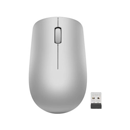 Lenovo Wireless Mouse 530 Platinum Grey, bezprzewodowa 2,4 GHz przez Nano USB Lenovo Wireless Mouse 530 Platinum Grey, bezprzewodowa 2,4 GHz przez Nano USB