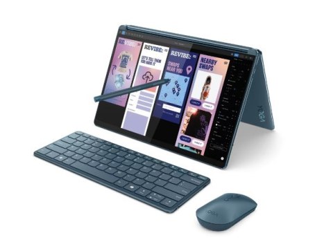 Lenovo Yoga Book 9 13IMU9 | Tidal Teal | 2x13.3 " | OLED | Touchscreen | 2.8K | 2880 x 1800 pixels | Glossy | Intel Core U7 | 15 Lenovo Yoga Book 9 13IMU9 | Tidal Teal | 2x13.3 " | OLED | Touchscreen | 2.8K | 2880 x 1800 pixels | Glossy | Intel Core U7 | 15