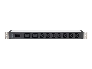 Listwa gniazdowa z profilem aluminiowym, 9-drożna, wejście IEC C20 | DN-95430 | Ilość gniazd 9