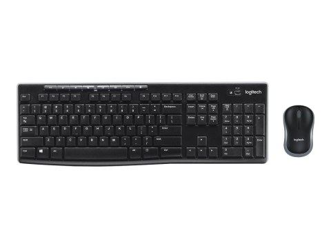 Logitech MK270 | Keyboard and Mouse Set | Wireless | US | Black Logitech MK270 | Keyboard and Mouse Set | Wireless | US | Black