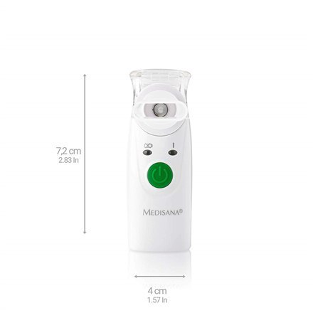 Medisana | High efficiency through innovative micro-membrane nebulisation (mesh technology) with ultrafine droplets. Automatical Medisana | High efficiency through innovative micro-membrane nebulisation (mesh technology) with ultrafine droplets. Automatical
