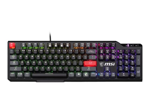 MSI | VIGOR GK41 DUSK LR US | Klawiatura dla graczy | Przewodowa | US | Czarna | Kailh Red MSI | VIGOR GK41 DUSK LR US | Klawiatura dla graczy | Przewodowa | US | Czarna | Kailh Red