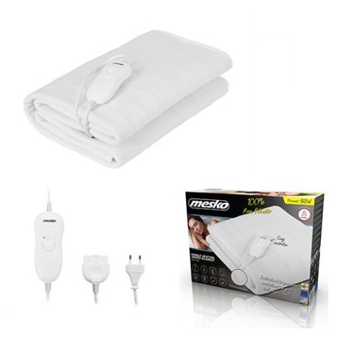 Mesko Electirc heating under-blanket MS 7419 Number of heating levels 4 Number of persons 1 Washable Remote control Polyester 60 Mesko Electirc heating under-blanket MS 7419 Number of heating levels 4 Number of persons 1 Washable Remote control Polyester 60