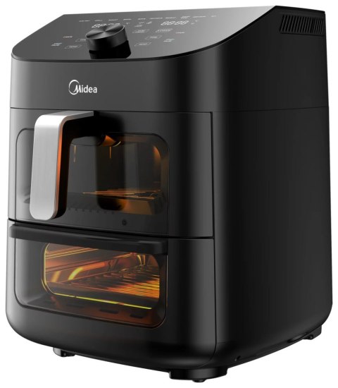 Midea Two Zone Airfryer | MAD1100DADK | Power 1850 W | Capacity 4.4/6.4 L | Rapid Air technology | Black Midea Two Zone Airfryer | MAD1100DADK | Power 1850 W | Capacity 4.4/6.4 L | Rapid Air technology | Black