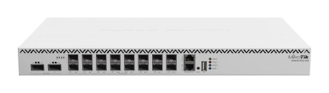 MikroTik | Przełącznik Cloud Router z licencją RouterOS L5 | 518-16XS-2XQ-RM | Możliwość montażu w szafie | Ilość portów SFP 16x MikroTik | Przełącznik Cloud Router z licencją RouterOS L5 | 518-16XS-2XQ-RM | Możliwość montażu w szafie | Ilość portów SFP 16x