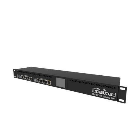 Mikrotik Wired Ethernet Router RB3011UiAS-RM, 1U Rackmount, Dual Core 1.4GHz CPU, 1GB RAM, 128 MB, 10xGigabit LAN, 1xSFP, 1xSeri Mikrotik Wired Ethernet Router RB3011UiAS-RM, 1U Rackmount, Dual Core 1.4GHz CPU, 1GB RAM, 128 MB, 10xGigabit LAN, 1xSFP, 1xSeri