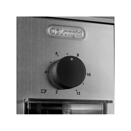 Młynek do kawy Delonghi | KG89 | 170 W | Pojemność na ziarna 120 g | Liczba filiżanek 12 szt. | Ze stali nierdzewnej Młynek do kawy Delonghi | KG89 | 170 W | Pojemność na ziarna 120 g | Liczba filiżanek 12 szt. | Ze stali nierdzewnej