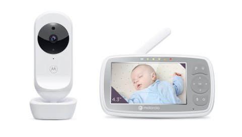Motorola | Wi-Fi Video Baby Monitor | VM44 CONNECT 4.3" | 4.3" LCD colour display with 480 x 272px resolution; 2x digital zoom; Motorola | Wi-Fi Video Baby Monitor | VM44 CONNECT 4.3" | 4.3" LCD colour display with 480 x 272px resolution; 2x digital zoom;