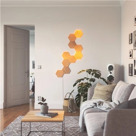 Nanoleaf Elements Wood Look Hexagons Starter Kit (13 panels) Nanoleaf | Elements Wood Look Hexagons Starter Kit (13 panels) | W Nanoleaf Elements Wood Look Hexagons Starter Kit (13 panels) Nanoleaf | Elements Wood Look Hexagons Starter Kit (13 panels) | W
