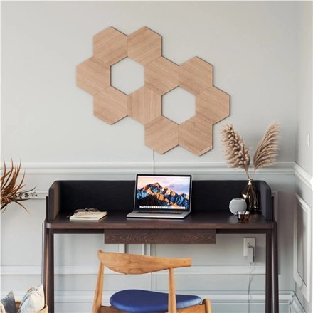 Nanoleaf Elements Wood Look Hexagons Starter Kit (13 panels) Nanoleaf | Elements Wood Look Hexagons Starter Kit (13 panels) | W Nanoleaf Elements Wood Look Hexagons Starter Kit (13 panels) Nanoleaf | Elements Wood Look Hexagons Starter Kit (13 panels) | W