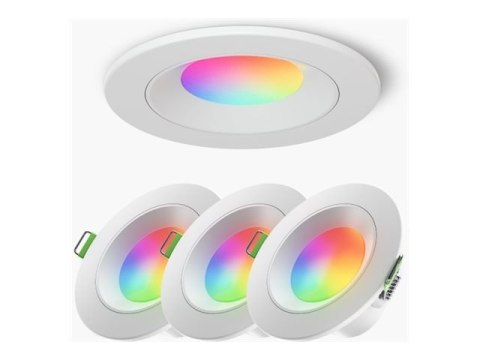 Nanoleaf Essentials Smart Downlight Matter, 4pcs pack | 6 W | RGBCW | Bluetooth Nanoleaf Essentials Smart Downlight Matter, 4pcs pack | 6 W | RGBCW | Bluetooth