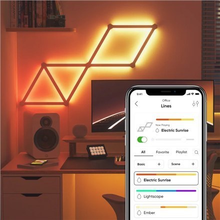 Nanoleaf Lines Starter Kit (15 panels) Nanoleaf | Lines Starter Kit (15 panels) | W | 16M+ colors Nanoleaf Lines Starter Kit (15 panels) Nanoleaf | Lines Starter Kit (15 panels) | W | 16M+ colors