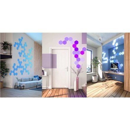 Nanoleaf | Shapes Hexagons Starter Kit (9 panels) | 16M+ Nanoleaf | Shapes Hexagons Starter Kit (9 panels) | 16M+