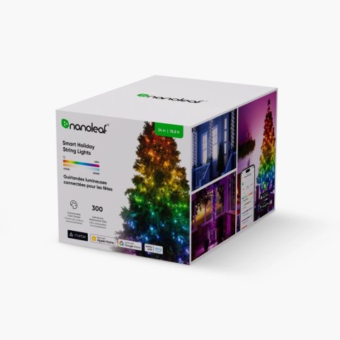 Nanoleaf Smart Holiday String Lights 24m 300 LEDs|18 W|16M+ Nanoleaf Smart Holiday String Lights 24m 300 LEDs|18 W|16M+
