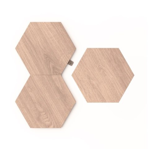 Nanoleaf|Elements Wood Look Hexagons Expansion Pack (3 panels)|Cool White + Warm White Nanoleaf|Elements Wood Look Hexagons Expansion Pack (3 panels)|Cool White + Warm White