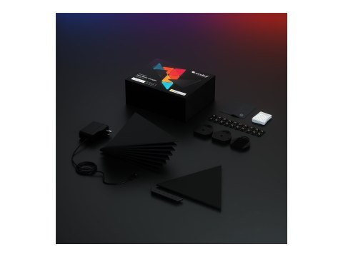 Nanoleaf|Shapes Black Triangles Starter Kit (9 panels)|42 W|WiFi Nanoleaf|Shapes Black Triangles Starter Kit (9 panels)|42 W|WiFi