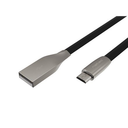 Natec | USB cable | Male | 4 pin USB Type A | Male | Black | 5 pin Micro-USB Type B | 1 m Natec | USB cable | Male | 4 pin USB Type A | Male | Black | 5 pin Micro-USB Type B | 1 m