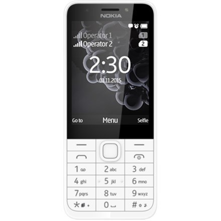 Nokia | 230 | Silver | 2.8 " | TFT | 240 x 320 | 16 MB | N/A MB | Dual SIM | Mini-SIM | Bluetooth | 3.0 | USB version microUSB 1 Nokia | 230 | Silver | 2.8 " | TFT | 240 x 320 | 16 MB | N/A MB | Dual SIM | Mini-SIM | Bluetooth | 3.0 | USB version microUSB 1