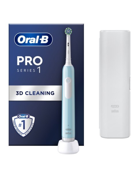 Oral-B Electric Toothbrush with Travel Case Pro Series 1 Rechargeable For adults Number of brush heads included 1 Caribbean Blue Oral-B Electric Toothbrush with Travel Case Pro Series 1 Rechargeable For adults Number of brush heads included 1 Caribbean Blue