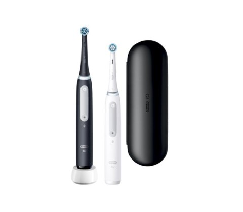 Oral-B | Elektryczna szczoteczka do zębów Duo pack | Seria iO4 | Akumulatorowa | Dla dorosłych | Liczba główek szczoteczki w zes Oral-B | Elektryczna szczoteczka do zębów Duo pack | Seria iO4 | Akumulatorowa | Dla dorosłych | Liczba główek szczoteczki w zes