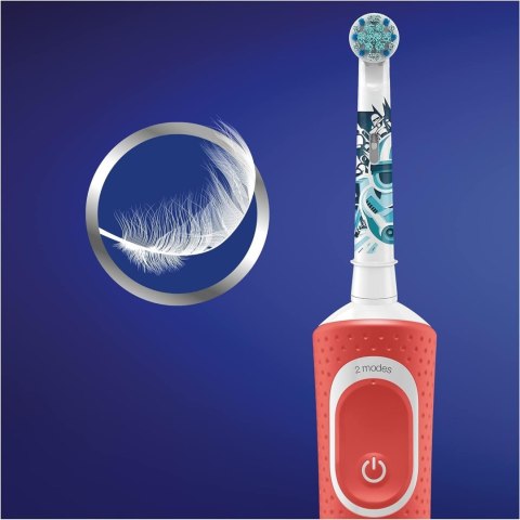 Oral-B | Elektryczna szczoteczka do zębów z naklejkami Disneya | D100 Star Wars | Akumulatorowa | Dla dzieci | Liczba główek szc Oral-B | Elektryczna szczoteczka do zębów z naklejkami Disneya | D100 Star Wars | Akumulatorowa | Dla dzieci | Liczba główek szc
