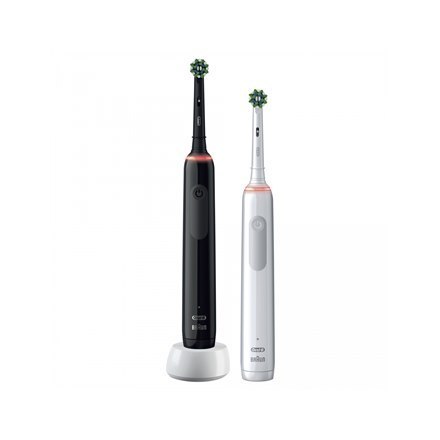 Oral-B | Pro3 3900 Cross Action | Elektryczna szczoteczka do zębów | Wymienna | Dla dorosłych | czarno-biały | Liczba dołączonyc Oral-B | Pro3 3900 Cross Action | Elektryczna szczoteczka do zębów | Wymienna | Dla dorosłych | czarno-biały | Liczba dołączonyc