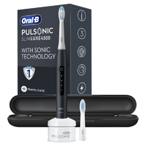 Oral-B Toothbrush | Pulsonic Slim Luxe 4500 | Rechargeable | For adults | Number of brush heads included 2 | Number of teeth bru Oral-B Toothbrush | Pulsonic Slim Luxe 4500 | Rechargeable | For adults | Number of brush heads included 2 | Number of teeth bru