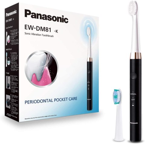 Panasonic | Elektryczna szczoteczka do zębów | EW-DM81-K503 | Akumulatorowa | Dla dorosłych | Liczba główek szczoteczki w zestaw Panasonic | Elektryczna szczoteczka do zębów | EW-DM81-K503 | Akumulatorowa | Dla dorosłych | Liczba główek szczoteczki w zestaw