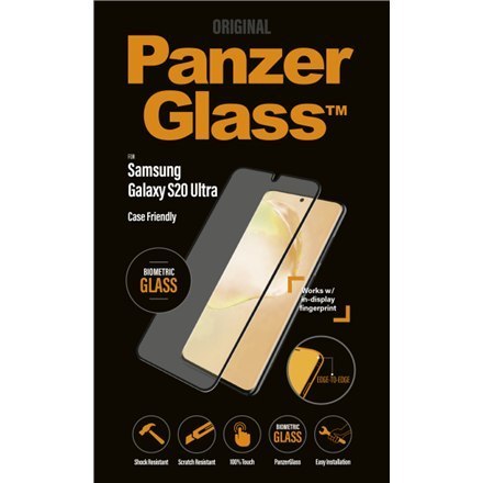PanzerGlass | Screen protector - glass | Samsung Galaxy S20 Ultra, S20 Ultra 5G | Glass | Black | Transparent PanzerGlass | Screen protector - glass | Samsung Galaxy S20 Ultra, S20 Ultra 5G | Glass | Black | Transparent