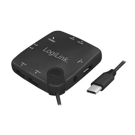 Peripheral sharing and hubs | Hub | Card reader | Ports Qty 3 | Black Peripheral sharing and hubs | Hub | Card reader | Ports Qty 3 | Black