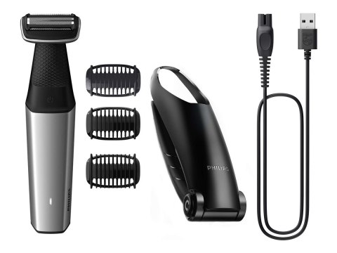 Philips | Hair clipper for body | BG5021/15 | Cordless | Wet & Dry | Number of length steps 3 | Silver/Black Philips | Hair clipper for body | BG5021/15 | Cordless | Wet & Dry | Number of length steps 3 | Silver/Black