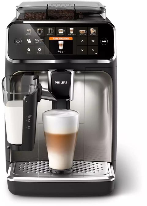 Philips | Series 5400 Coffee Maker | EP5447/90 | Pump pressure 15 bar | Built-in milk frother | Fully Automatic | 1500 W | Black Philips | Series 5400 Coffee Maker | EP5447/90 | Pump pressure 15 bar | Built-in milk frother | Fully Automatic | 1500 W | Black