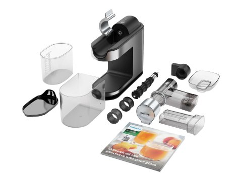 Philips HR1949/20 | Type Slow Juicer | Grey | 200 W | Extra large fruit input | Number of speeds 1 | 300 RPM Philips HR1949/20 | Type Slow Juicer | Grey | 200 W | Extra large fruit input | Number of speeds 1 | 300 RPM