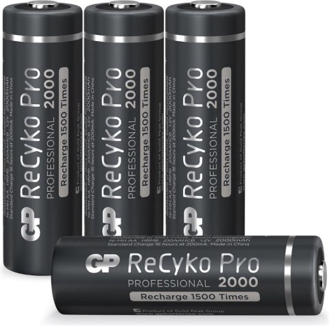 Pro rechargeable batteries | AA | 2000 mAh Pro rechargeable batteries | AA | 2000 mAh