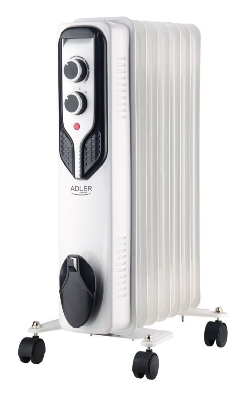 Radiator olejowy Adler AD 7815 - 1500 W, 3 poziomy mocy, biały Radiator olejowy Adler AD 7815 - 1500 W, 3 poziomy mocy, biały