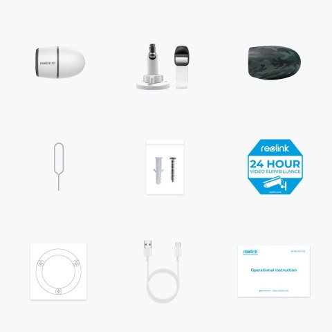 Reolink | 4G LTE Wire Free Camera | Go Series G340 | Bullet | 8 MP | Fixed | IP65 | H.265 | Micro SD, Max. 128 GB Reolink | 4G LTE Wire Free Camera | Go Series G340 | Bullet | 8 MP | Fixed | IP65 | H.265 | Micro SD, Max. 128 GB