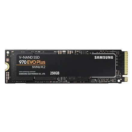 Samsung | 970 Evo Plus | 250 GB | SSD interface M.2 NVME | Read speed 3500 MB/s | Write speed 2300 MB/s Samsung | 970 Evo Plus | 250 GB | SSD interface M.2 NVME | Read speed 3500 MB/s | Write speed 2300 MB/s