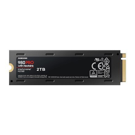 Samsung | 980 PRO Heatsink | 2000 GB | SSD form factor M.2 2280 | SSD interface M.2 NVMe 1.3c | Read speed 7000 MB/s | Write spe Samsung | 980 PRO Heatsink | 2000 GB | SSD form factor M.2 2280 | SSD interface M.2 NVMe 1.3c | Read speed 7000 MB/s | Write spe