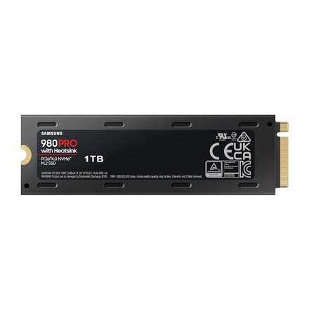 Samsung | 980 PRO with Heatsink | 1000 GB | SSD form factor M.2 2280 | SSD interface M.2 NVMe 1.3c | Read speed 7000 MB/s | Writ Samsung | 980 PRO with Heatsink | 1000 GB | SSD form factor M.2 2280 | SSD interface M.2 NVMe 1.3c | Read speed 7000 MB/s | Writ