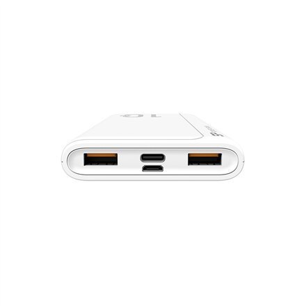 SILICON POWER Power Bank, QP15, 10000mAh, White Silicon Power | SP10KMAPBKQP150W | Power Bank | Li-Polymer SILICON POWER Power Bank, QP15, 10000mAh, White Silicon Power | SP10KMAPBKQP150W | Power Bank | Li-Polymer