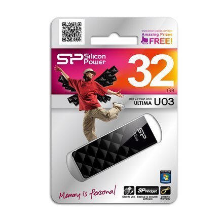 Silicon Power | Ultima U03 | 16 GB | USB 2.0 | Czarny Silicon Power | Ultima U03 | 16 GB | USB 2.0 | Czarny