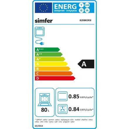 Simfer | Zestaw Piekarnika Simfer 8208KERSI Czarnego szkła i Płyty grzejnej H6 401 TGRSP na gazie szklanym | Piekarnik | 80 L | Simfer | Zestaw Piekarnika Simfer 8208KERSI Czarnego szkła i Płyty grzejnej H6 401 TGRSP na gazie szklanym | Piekarnik | 80 L |