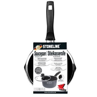 Stoneline | 12584 | 18 cm | Suitable for all cookers including induction | Lid included | Anthracite | 18 cm | Yes