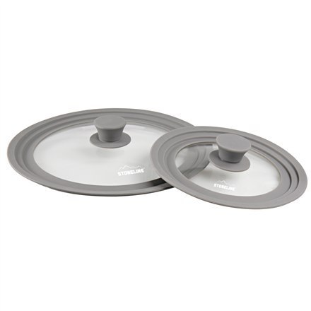 Stoneline | 13705 | Lid set of 2 | Lid | Diameter 16/18/20 and 24/26/28 cm | Transparent Stoneline | 13705 | Lid set of 2 | Lid | Diameter 16/18/20 and 24/26/28 cm | Transparent